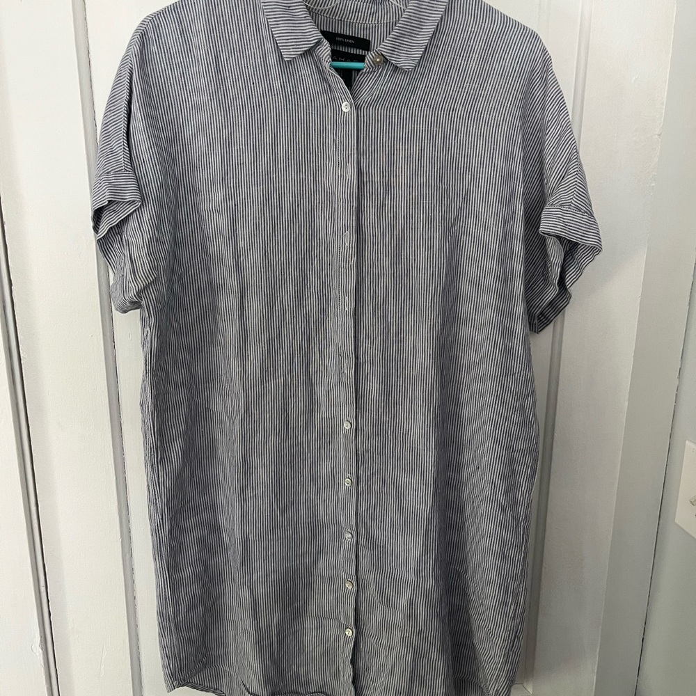 Women’s Striped Button Up Dress